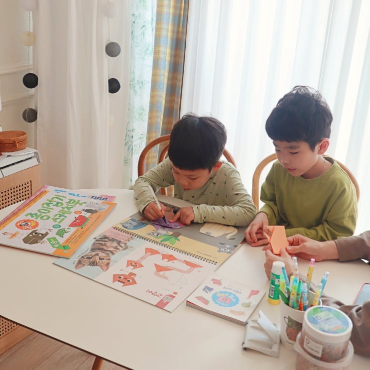  5세 8세 엄마표 미술놀이 종이접기 스케치북 교구 유용해요