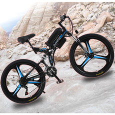  전기mtb AKEZ 26인치 접이식 전기산악자전거 리튬배터리 MTB 남녀 전동 10AH 시마노21단,