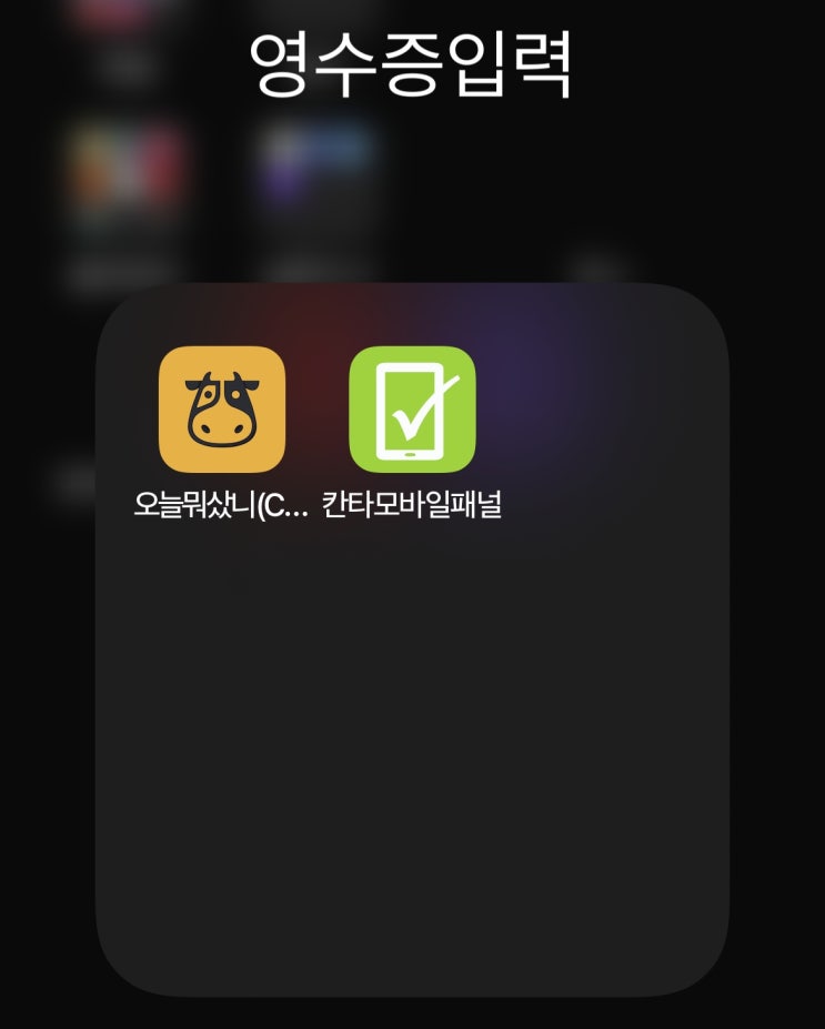  영수증 앱테크 - 네이버플레이스, 오늘뭐샀니, 칸타모바일패널