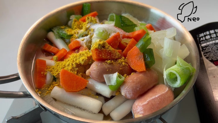 [자취 요리 추천] 박막례 할머니표 카레떡볶이 만들기