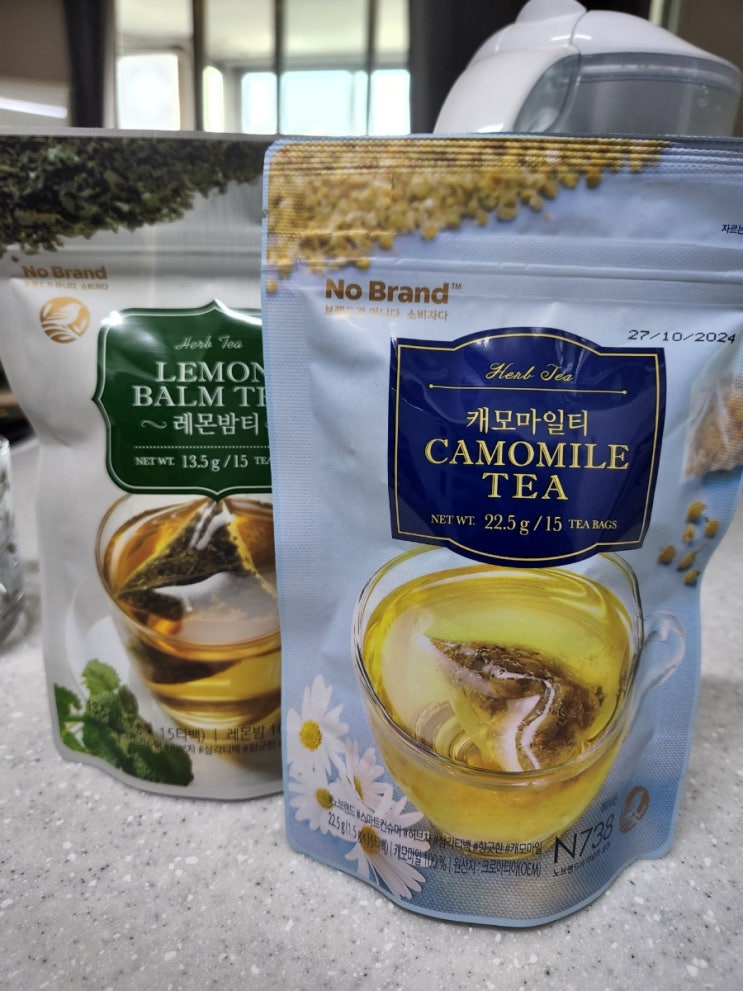  차생활:: 노브랜드 레몬밤티&캐모마일티