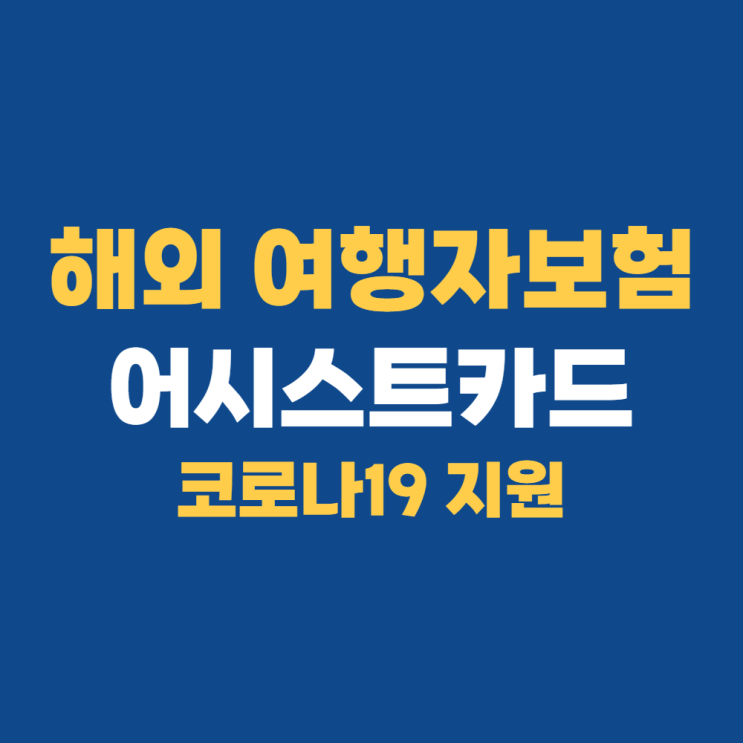 해외여행자보험 어시스트카드 추천하는 이유 해외여행자보험 어시스트카드 추천하는 이유