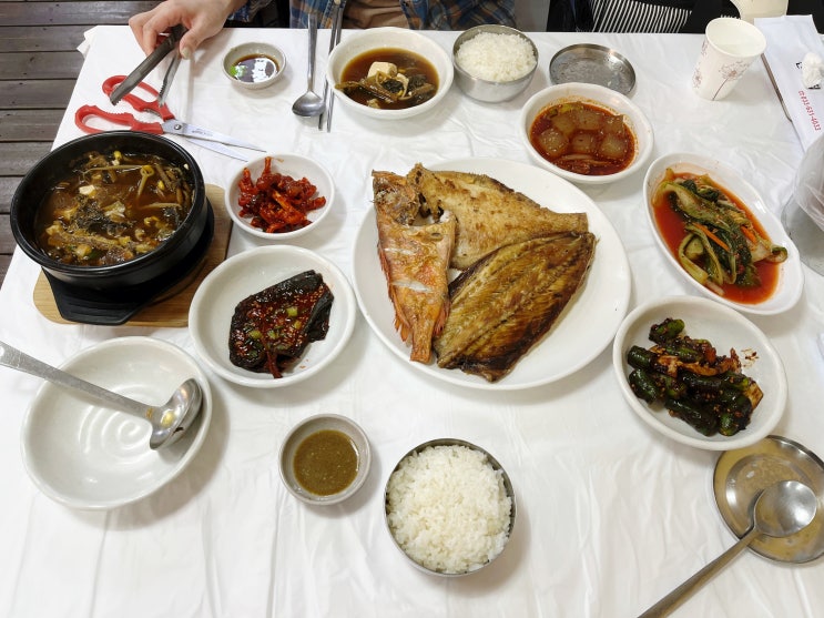  속초중앙시장 애견동반도 가능한 생선구이 맛집이 있어요!
