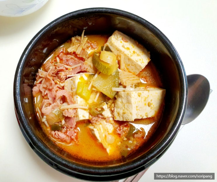  프레시지 밀키트 된장찌개 죽장연 저녁밥상