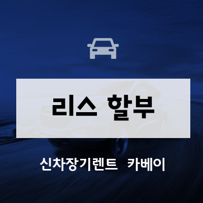 리스 할부 차이점