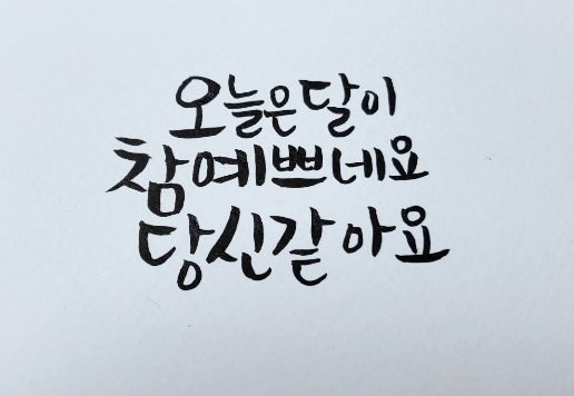  캘리연습일지