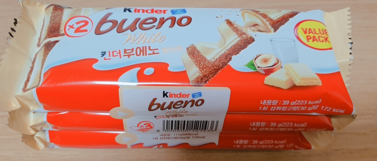 킨더부에노 화이트... 맛있나?