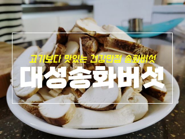  대성 송화버섯 효능과 보관, 표고보다 맛있는 요리법