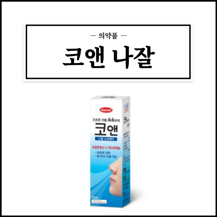  코앤나잘스프레이, 효능효과/사용법/부작용/주의사항 등 간단정리