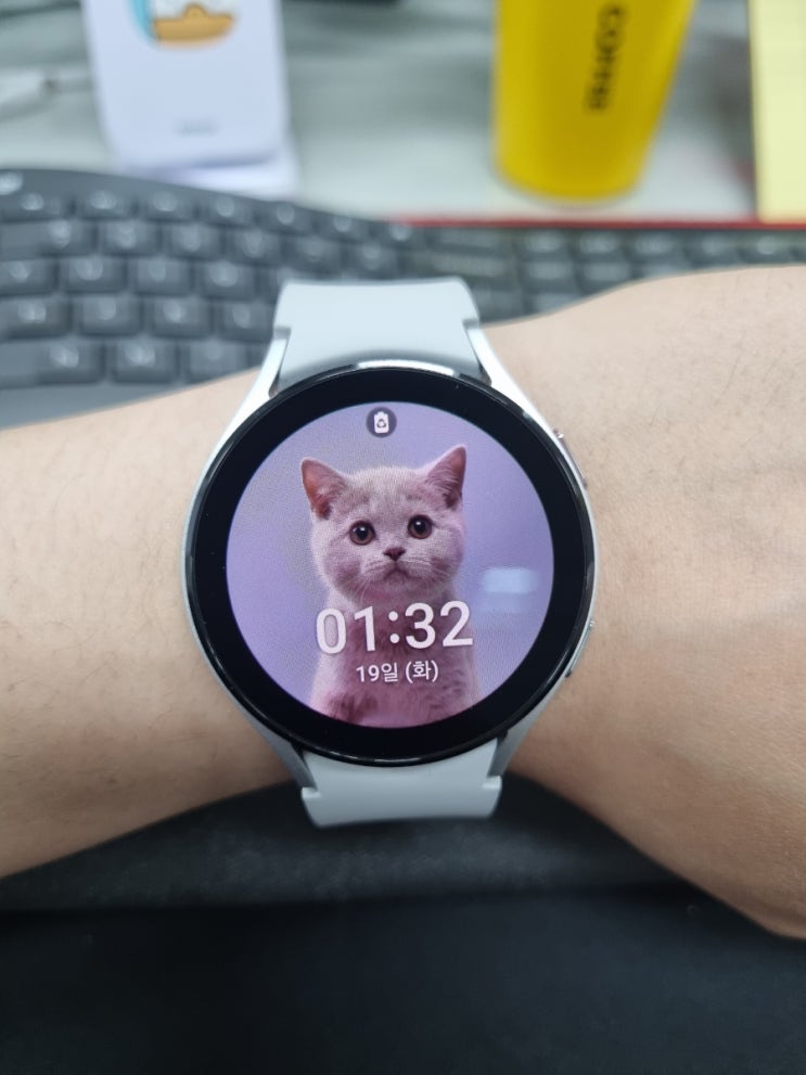  런린이의 갤럭시워치4 44mm 일주일 사용 후기 (크기,무게,기능,배터리)