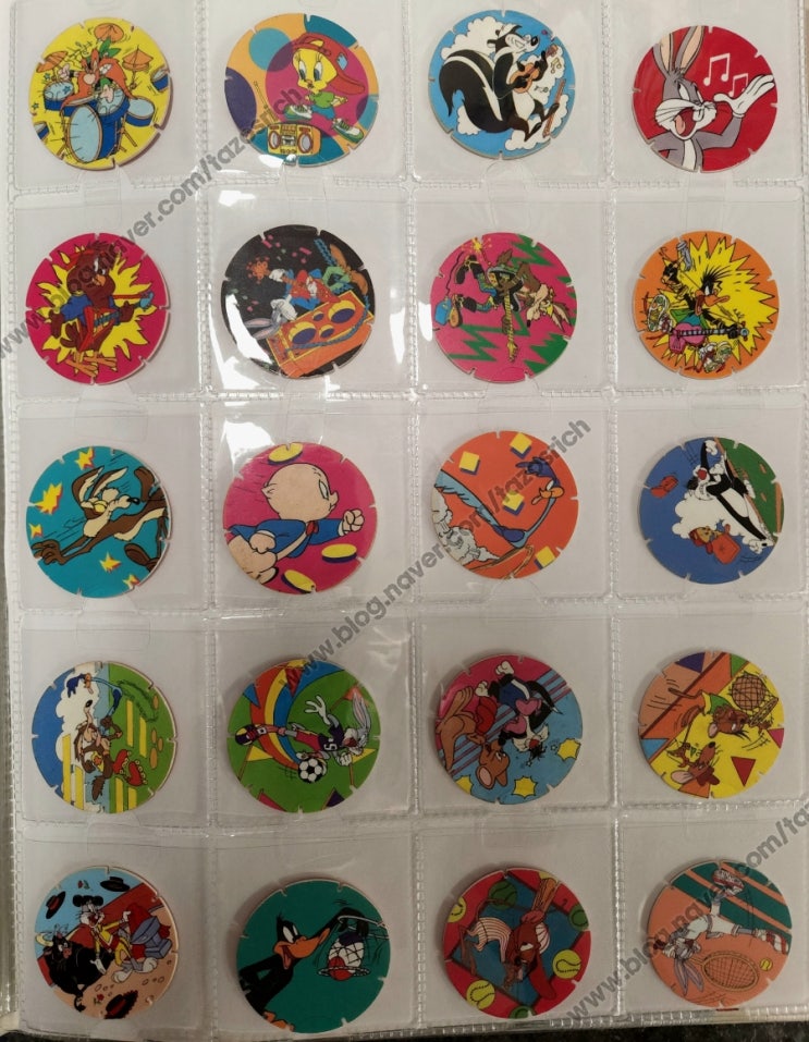 1996 WALKERS Looney-tunes Tazos complete collection of 50/50