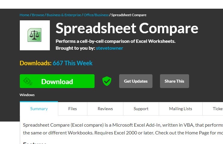엑셀파일 비교 프로그램 Spreadsheet Compare : 네이버 블로그