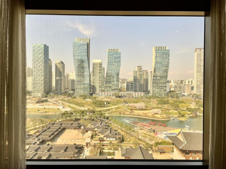  송도센트럴파크호텔 디럭스 더블룸 센트럴파크뷰, 숙박대전 쿠폰 사용해서 저렴하게 호캉스
