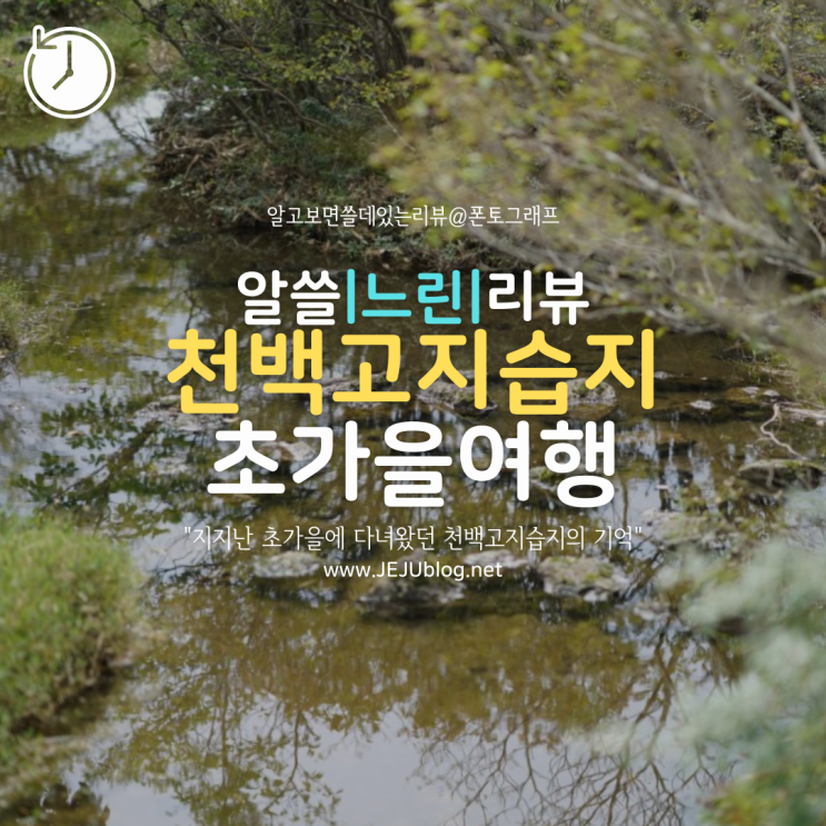  [느린리뷰] 천백고지습지 자연학습탐방로! 한라산 1100고지로 떠났던 제주가을여행~