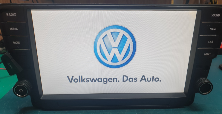  대구 폭스바겐 골프 네비게이션 마이비네트웍스 MS1400VW7 전원불량 화면안켜짐 수리