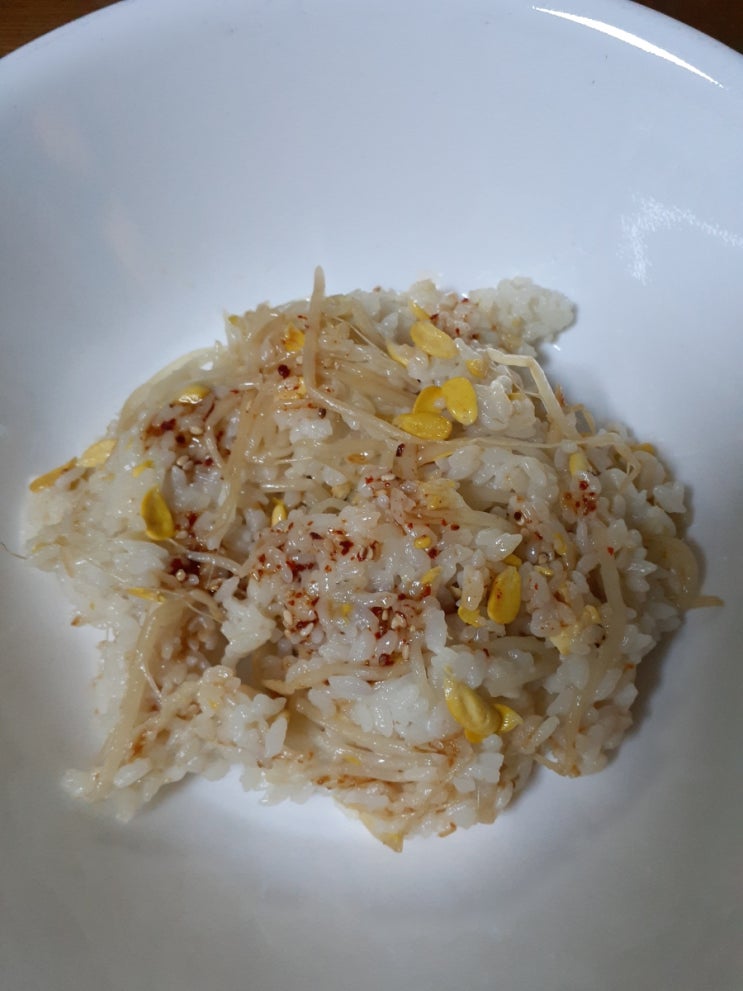  장보기, 콩나물밥, 김치콩나물국,돼지감자메밀과자,금문교