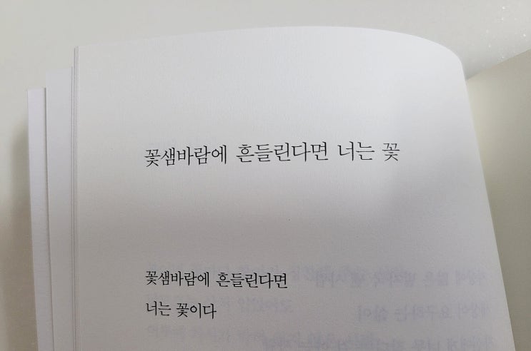 류시화시인 신작,  꽃샘바람에 흔들린다면 너는 꽃