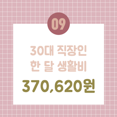  2021년 09월_30대 직장인 한 달 가계부