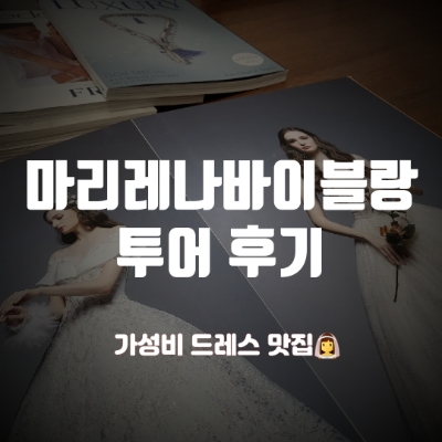  드레스투어1) 마리레나바이블랑 투어 후기_가성비드레스샵