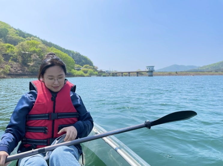  봄 데이트로 추천하는 꿀잼 파주 마장호수 카누 (+레드맘마미아)
