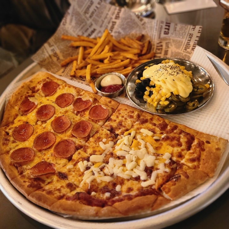[양평동 선유도역 맛집] 야외테이블에서 먹는 맥주에 피자 안주 《피맥하우스》 뉴욕스타일 피자펍