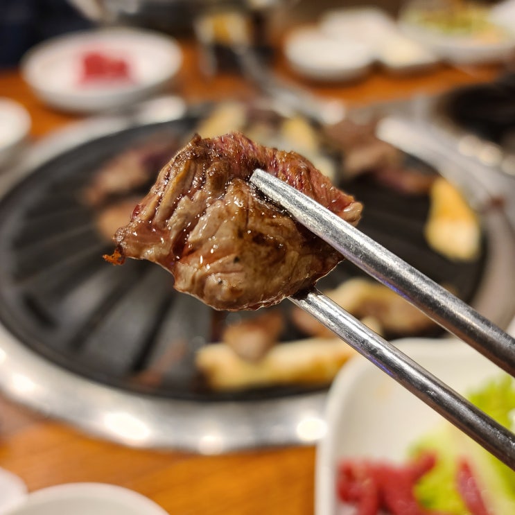 [신림] 가성비 괜찮은 '놀부자 정육식당'에서 소한마리(1kg) 먹기! 무한리필 고깃집