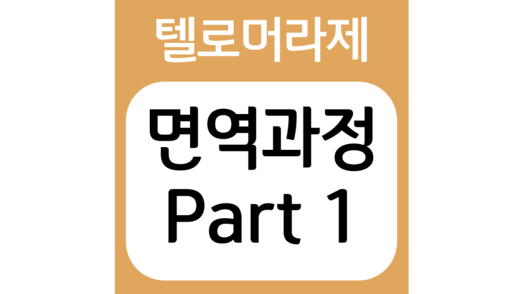  면역 과정(Immune system) Part 1. 선천성 면역(비특이적 면역)