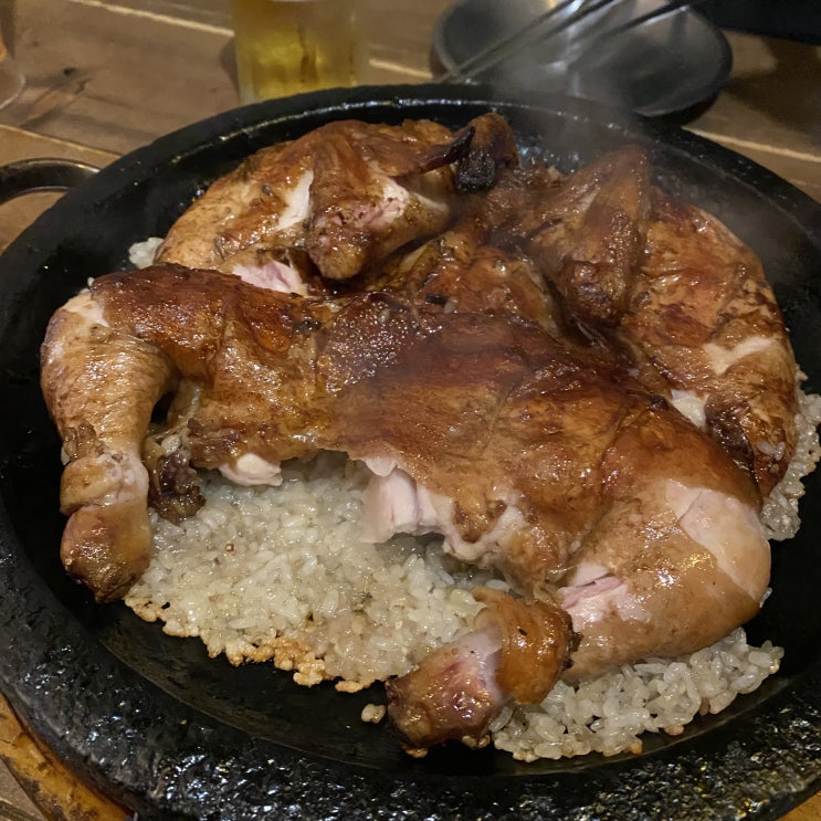  담백하고 맛있는 통닭이 있는 서면 낭만장작에서 맥주한잔