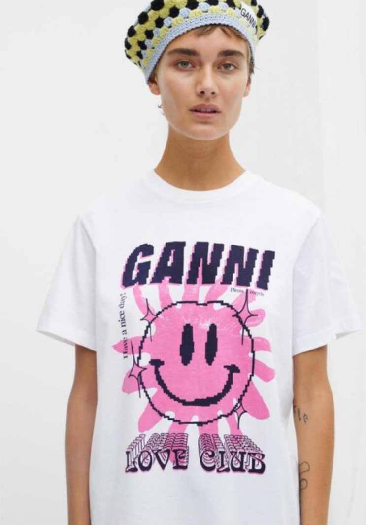 20SS 가니 GANNI 스마일 티셔츠 사이즈 /매치스패션 직구 후기 (+라벨정보) 20SS 가니 GANNI 스마일 티셔츠 사이즈 /매치스패션 직구 후기 (+라벨정보)