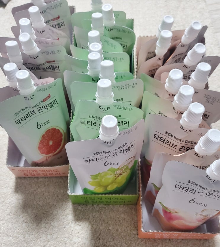  닥터리브 곤약젤리 후기 / 한번에 10개도 먹을 다이어트 간식 ㅋ