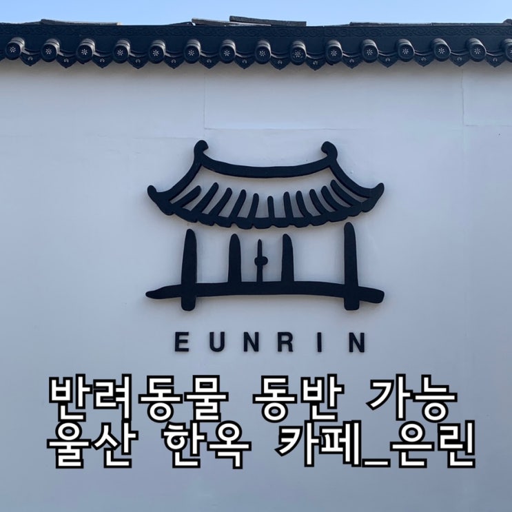  울산 북구 카페은린_조용한 한옥느낌&반려동물 동반 카페