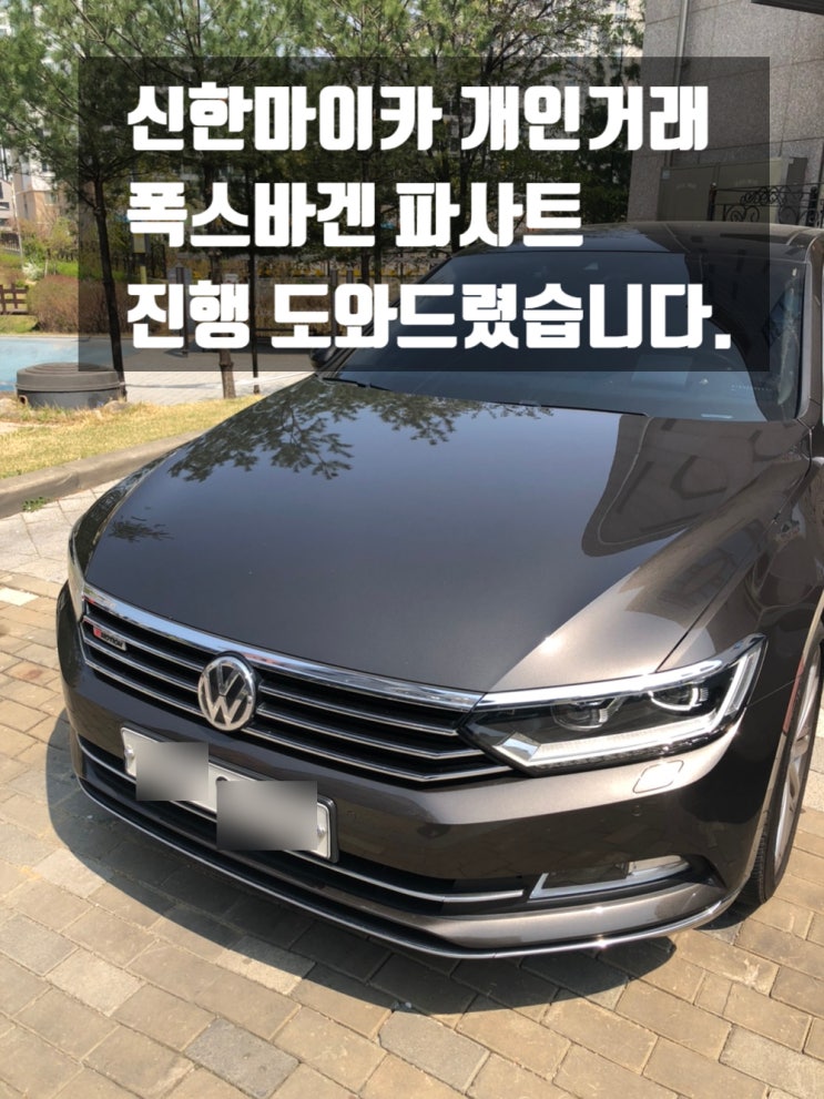  신한마이카 개인거래 도와드렸습니다. ft. 폭스바겐 파사트
