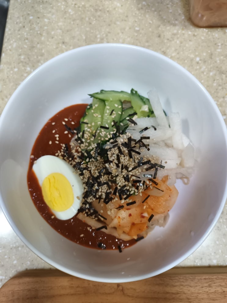  비빔냉면을 집에서 풀무원 함흥 비빔냉면 비빔냉면맛집