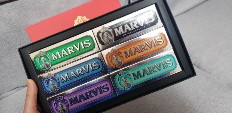 이태리 명품치약 선물하기 좋은 마비스 치약 선물 marvis 치약 6종 맛 비교 스트롱민트향 아쿠아민트향 자스민민트향 아니스민트향 진저민트향 아마렐리코리스향