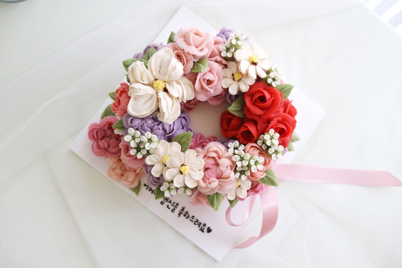 부천 떡 케이크 미식 배달 리뷰 100% 국내산 쌀 앙금