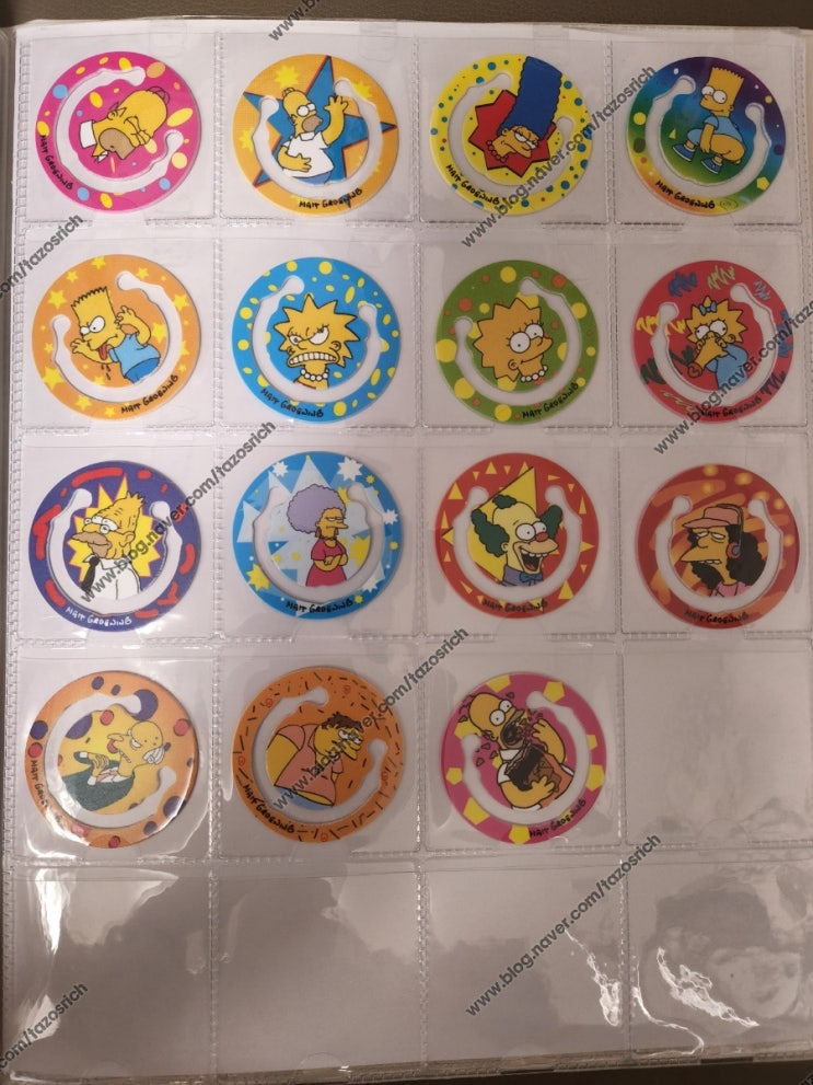  1997 SMITHS Simpsons Clippos complete collection of 15/15