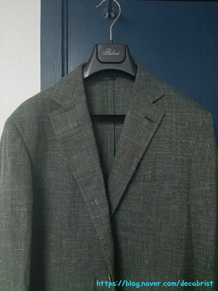  Belvest Hopsack Green Jacket 벨베스트 홉색 그린 재킷