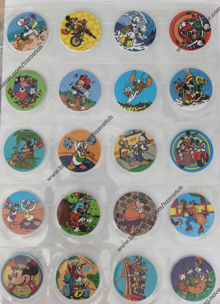1995 EVERCRISP Disney Characters Tazos complete collection of 41/41