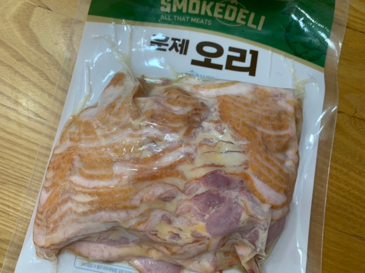 이마트 "팜덕 어메이징 스모키델리 (SMOKEDELI) 오리훈제 " 500g 내돈내산후기 (+ 노브랜드 아삭한 쌈무)