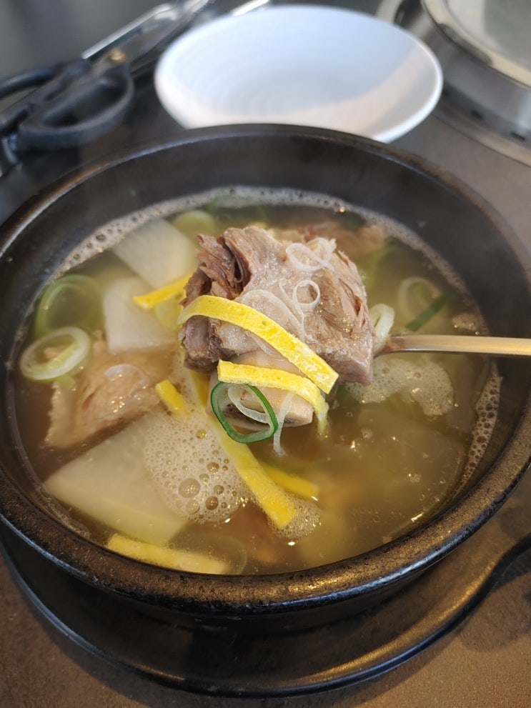  안성스타필드 입구 고급갈비요리집 자작나무갈비에서 갈비탕 먹은 후기
