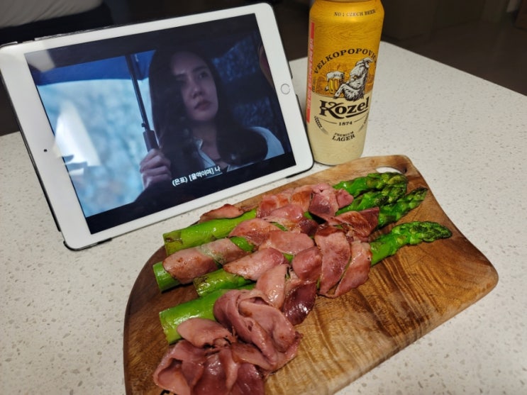아스파라거스 베이컨말이 간단한 맥주안주/ 제주세린농장 아스파라거스 베이컨말이 간단한 맥주안주/ 제주세린농장