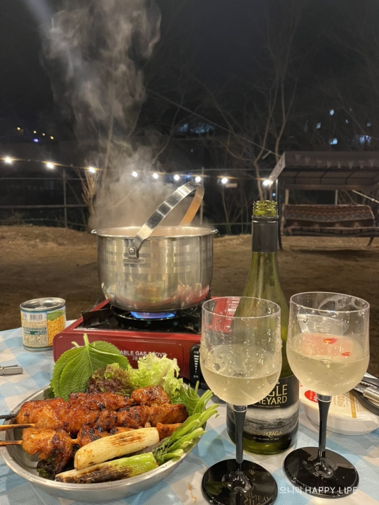  [가평 캠핑장 추천] -모나캠핑파크 세번째 이야기 feat. 치즈 닭꼬치와 불멍