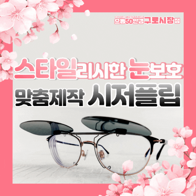  남구로 대림역 고도수 누진다초점 선글라스 렌즈 시저플립 클립 하나로!