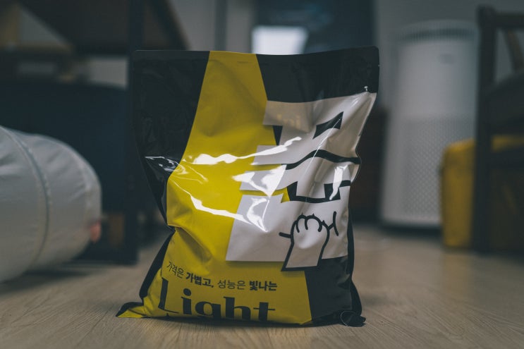  고양이화장실용 가성비 고양이모래, 풉 라이트샌드