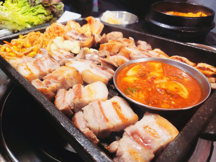  의정부역 삼겹살 점심 일품이던 고기집