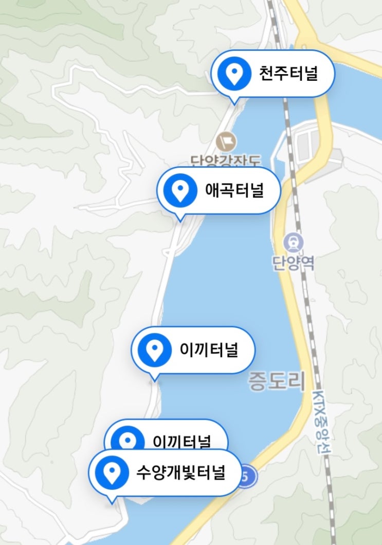  단양 여행 - 두 번째 방문지  천주터널, 애곡터널, 이끼터널 (주차 꿀팁 및 주차방법)