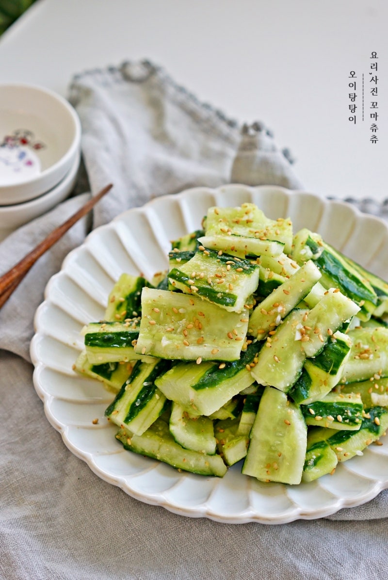 오이탕탕이 레시피 중국식 새콤달콤 오이무침 만드는 법