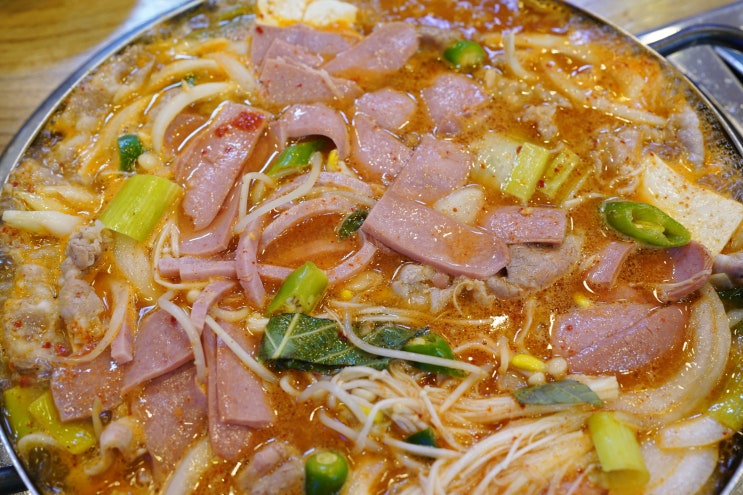  오산부대찌개맛집 벌서방 부대찌개 우삼겹 부대찌개