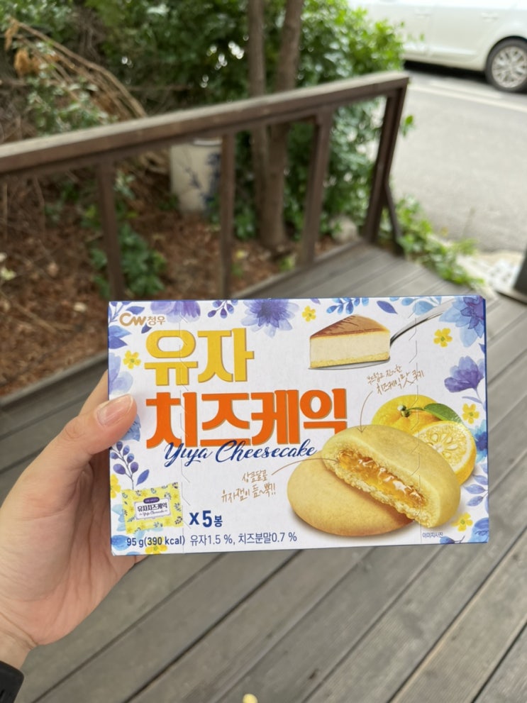  당 떨어져서 사먹은 청우 유자 치즈케익(많이 달지 않았음)