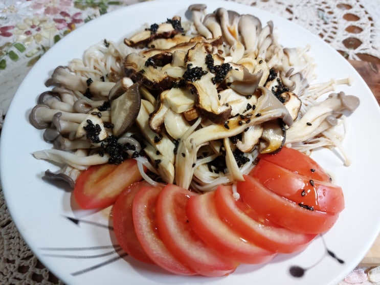모듬버섯 샐러드 다이어트  음식
